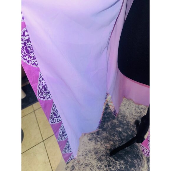 Chicos Duster Boho Multicolor Open Front Kimono Jacket Size 12/14 Gypsy Hippie - Picture 9 of 9